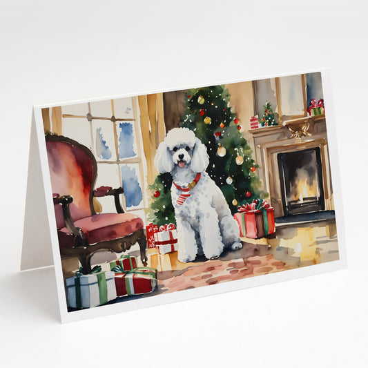 Buy this Poodle Cozy Christmas Greeting Cards Pack of 8