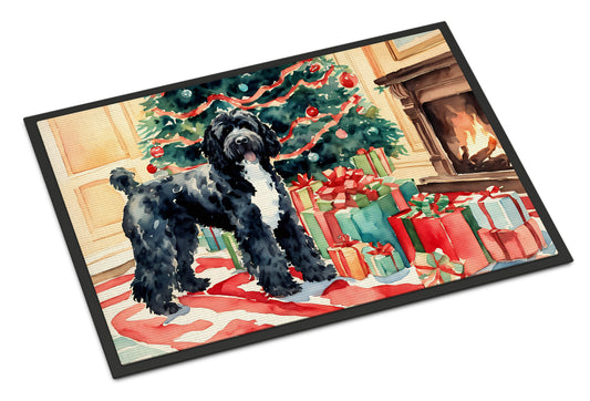 Buy this Portuguese Water Dog Cozy Christmas Doormat