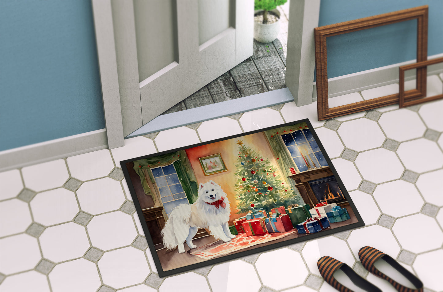 Samoyed Cozy Christmas Doormat