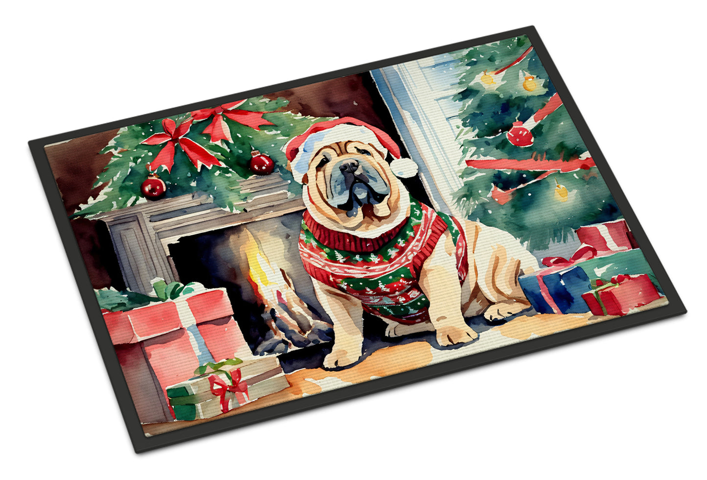 Buy this Shar Pei Cozy Christmas Doormat