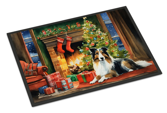 Buy this Sheltie Cozy Christmas Doormat