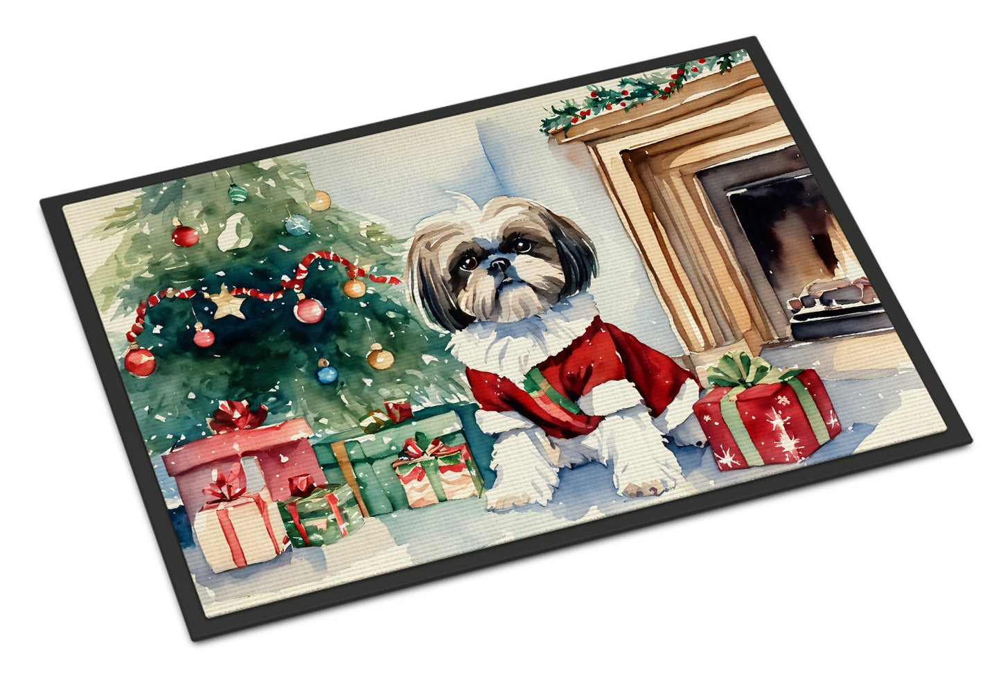 Buy this Shih Tzu Cozy Christmas Doormat