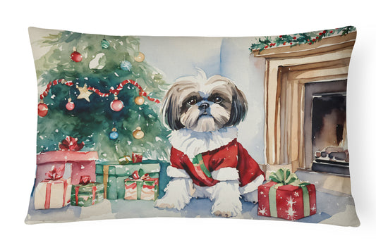 Buy this Shih Tzu Cozy Christmas Throw Pillow