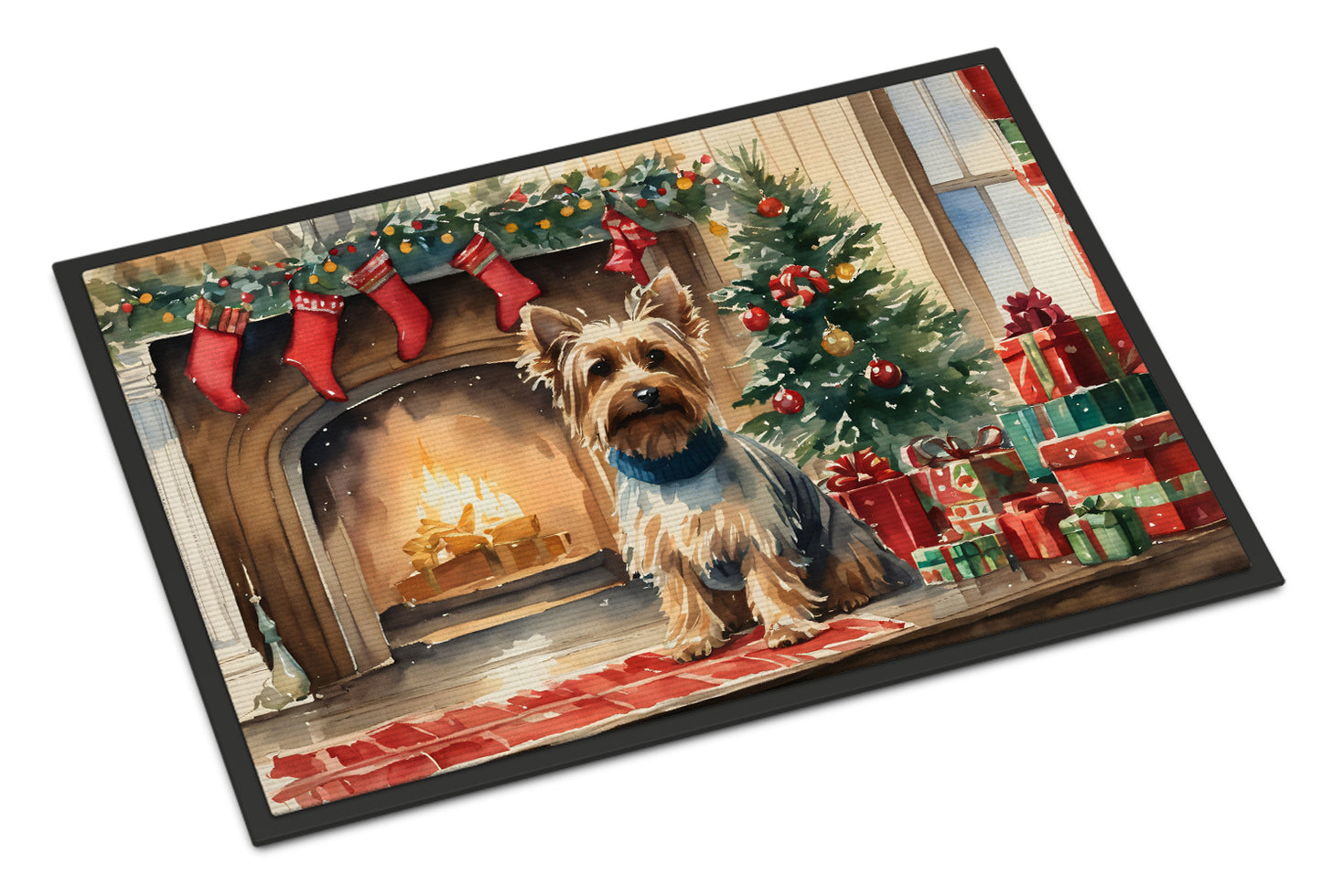 Buy this Silky Terrier Cozy Christmas Doormat