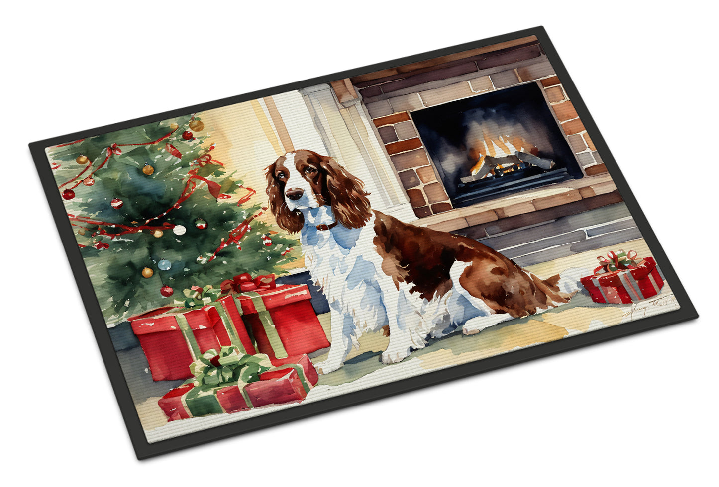 Buy this Welsh Springer Spaniel Cozy Christmas Doormat