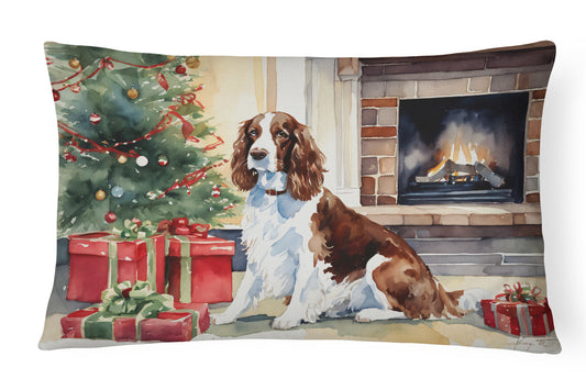 Buy this Welsh Springer Spaniel Cozy Christmas Throw Pillow