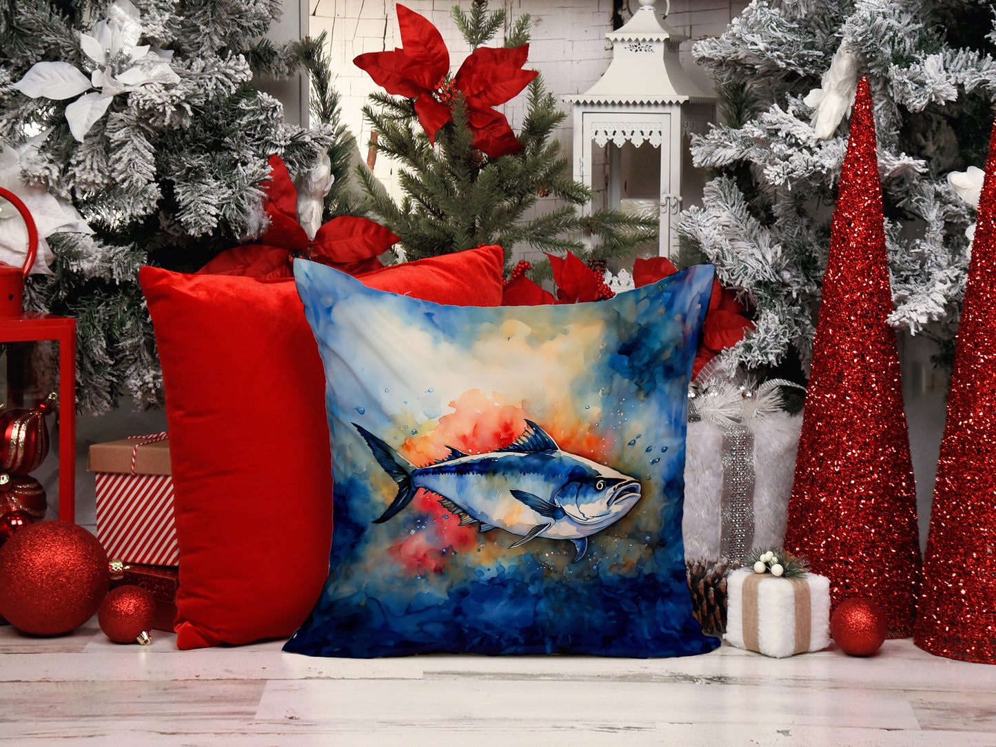 Bluefin Tuna Throw Pillow