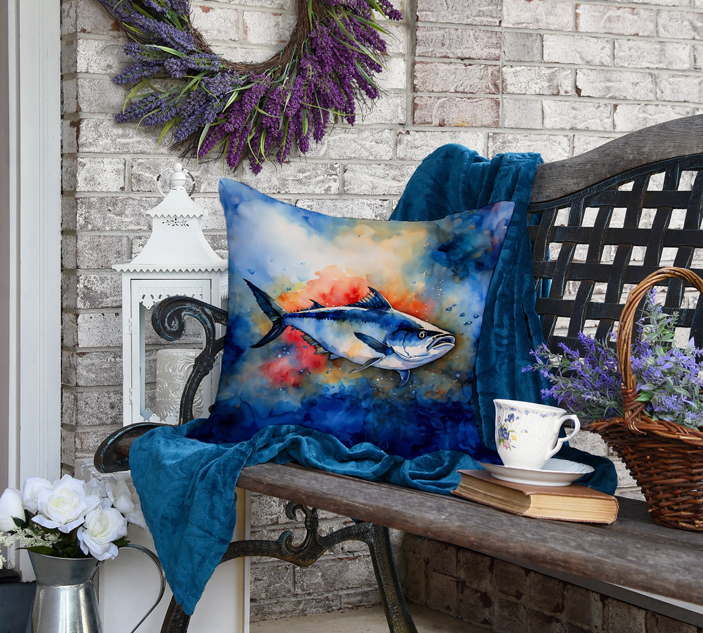 Bluefin Tuna Throw Pillow