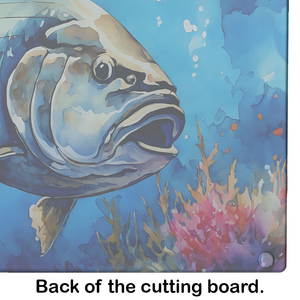 Bluefin Tuna Glass Cutting Board