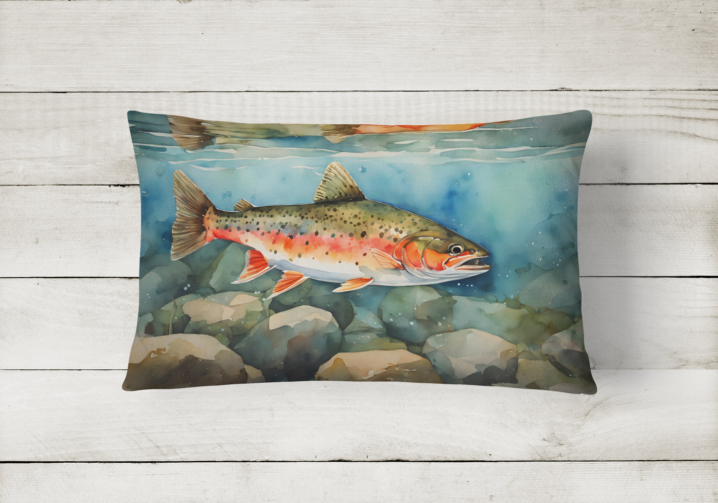 Brook Trout Throw Pillow