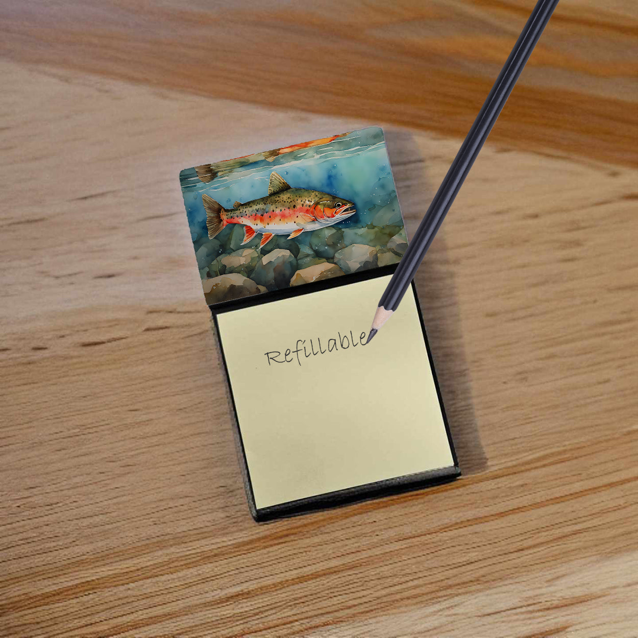 Brook Trout Sticky Note Holder