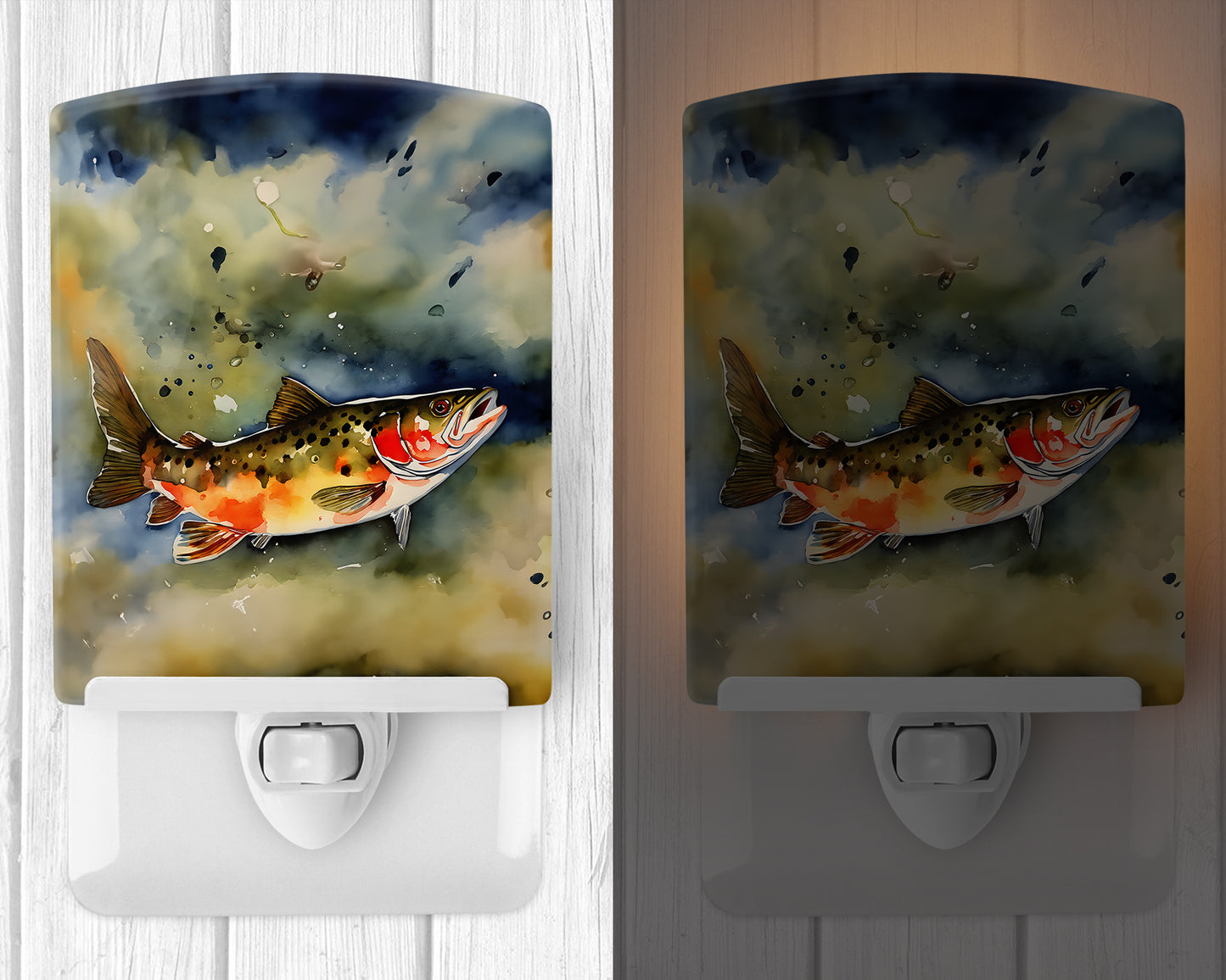 Brook Trout Ceramic Night Light