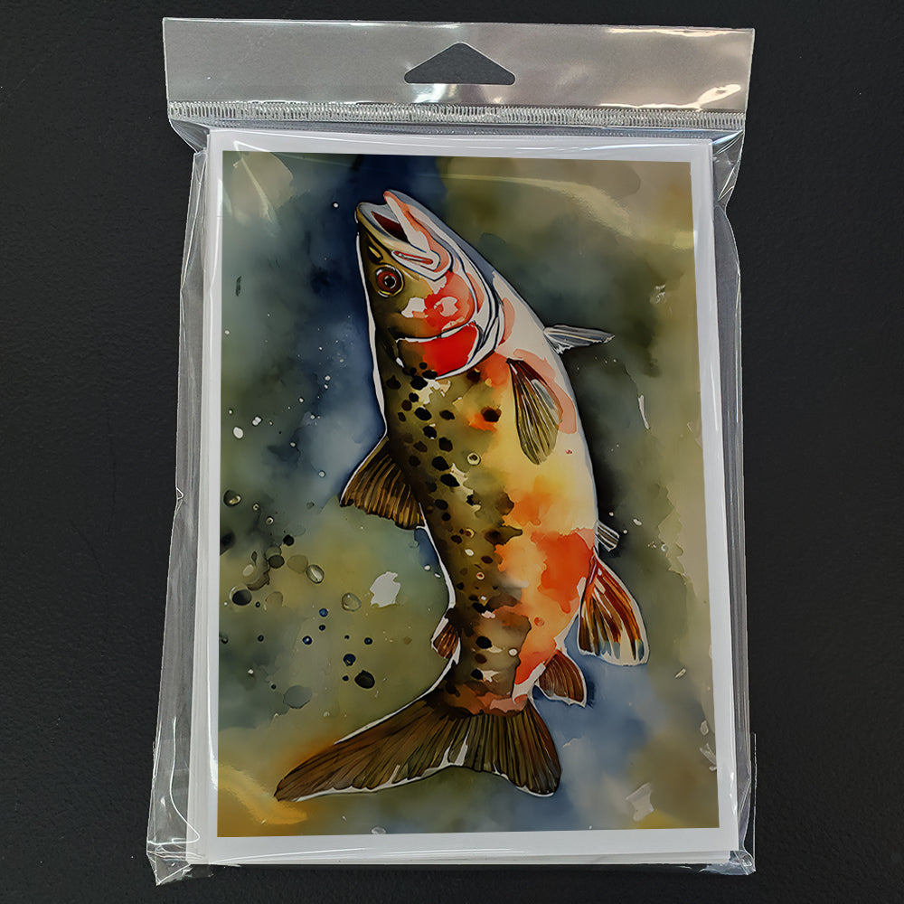 Brook Trout Greeting Cards Pack of 8