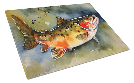 Buy this Brook Trout Glass Cutting Board