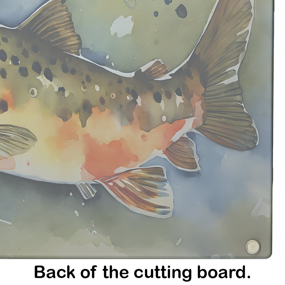 Brook Trout Glass Cutting Board