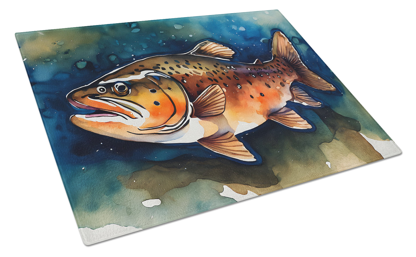 Buy this Brown Trout Glass Cutting Board