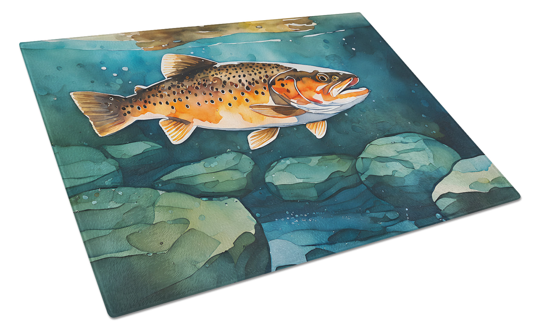 Buy this Brown Trout Glass Cutting Board