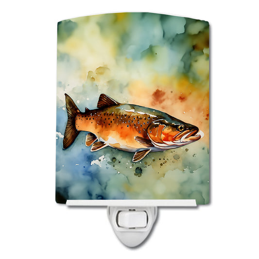 Buy this Brown Trout Ceramic Night Light