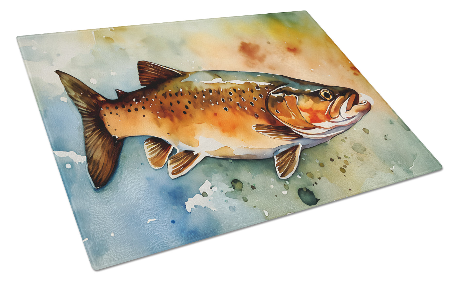 Buy this Brown Trout Glass Cutting Board