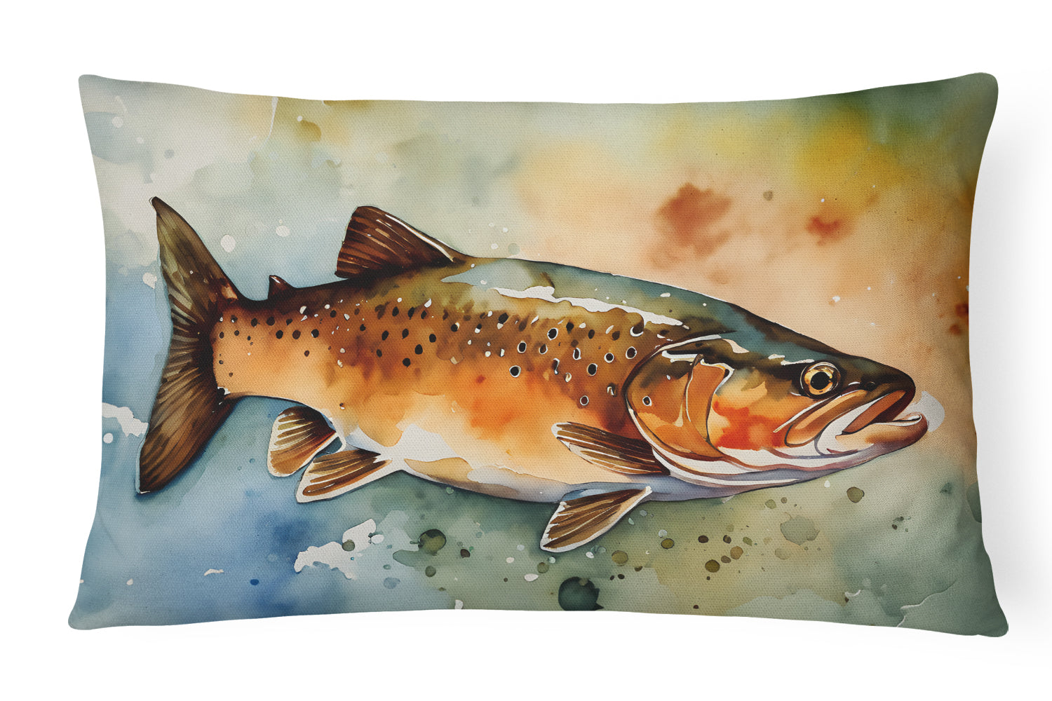 Buy this Brown Trout Throw Pillow