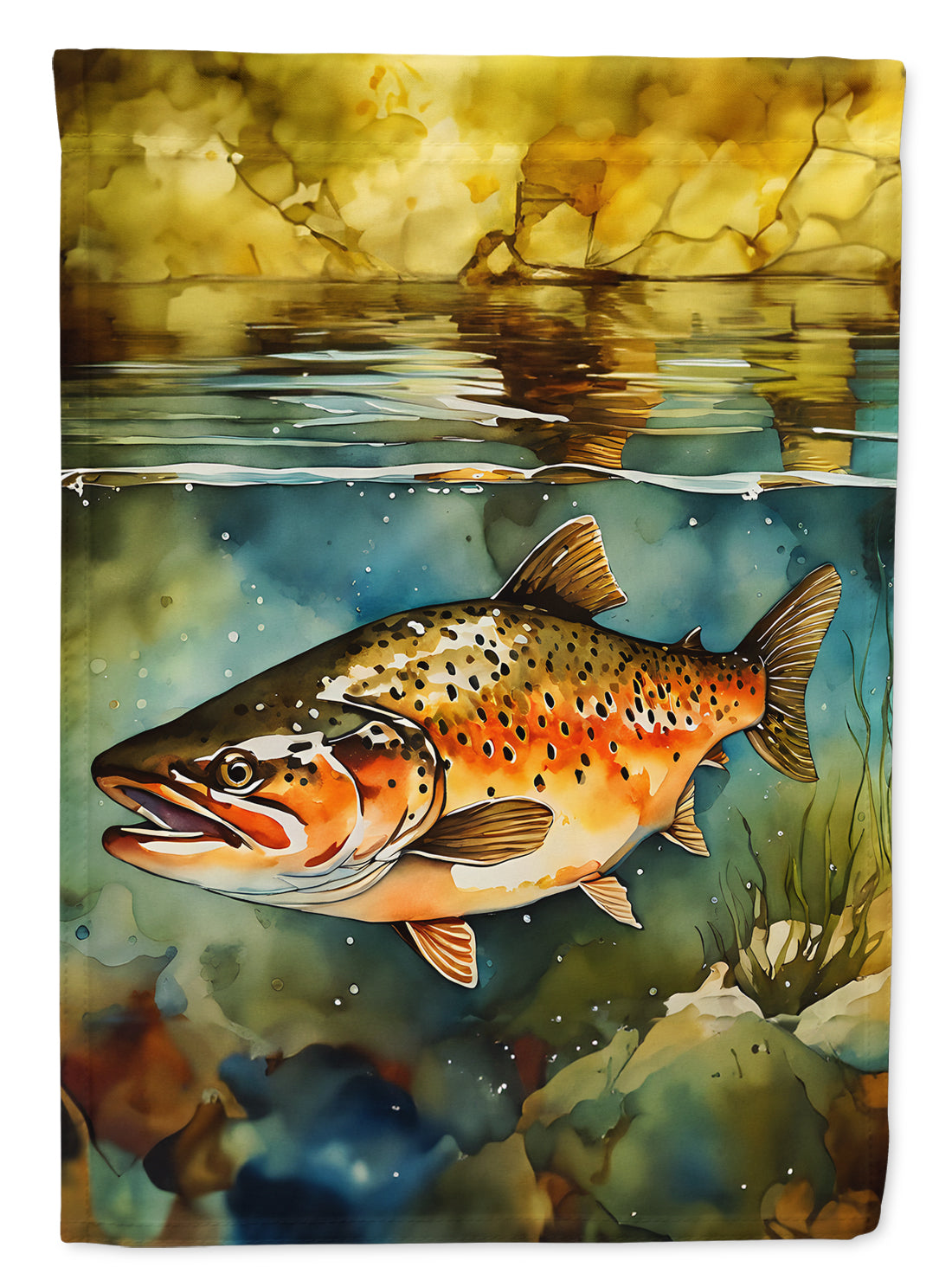 Buy this Brown Trout House Flag