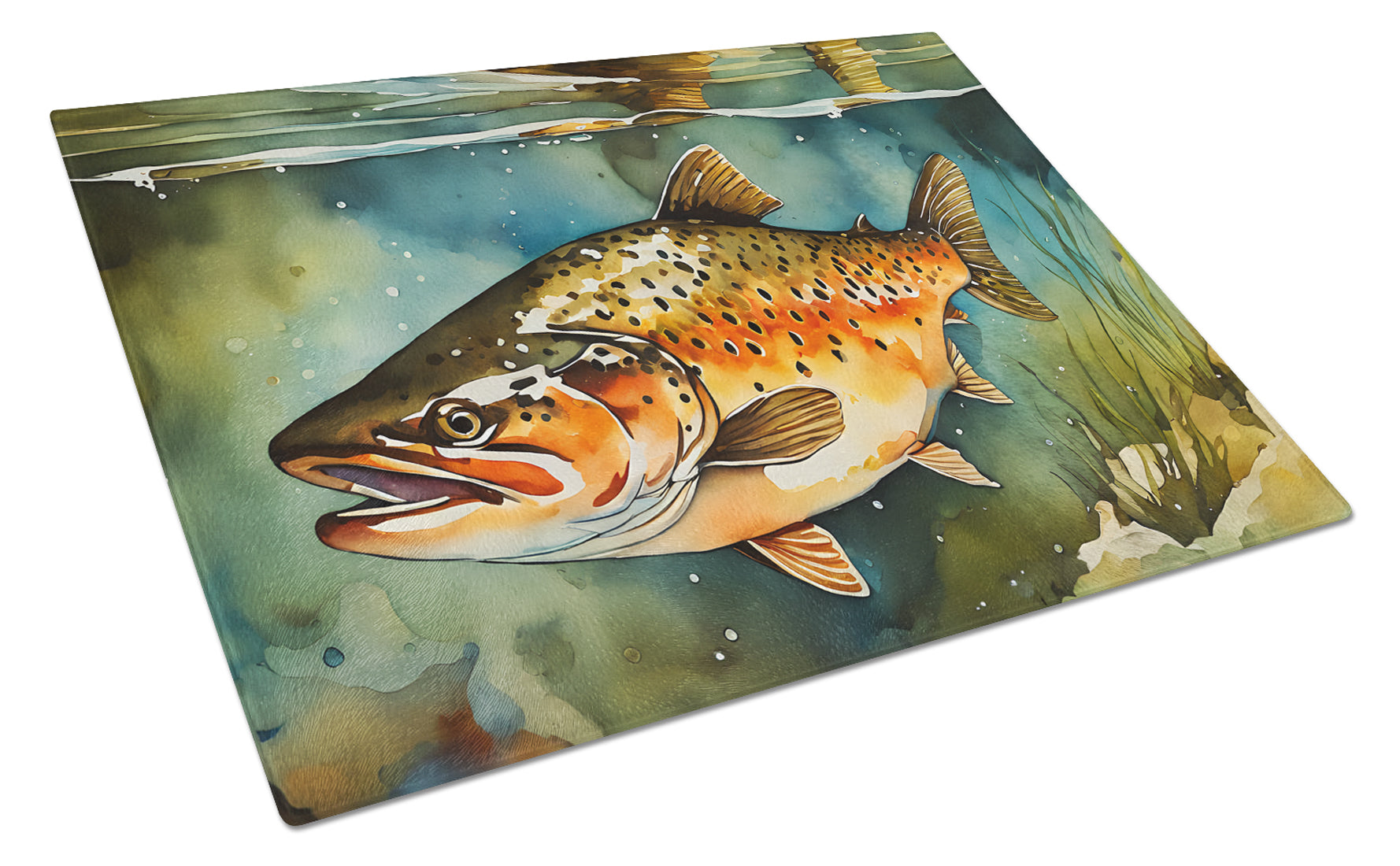 Buy this Brown Trout Glass Cutting Board