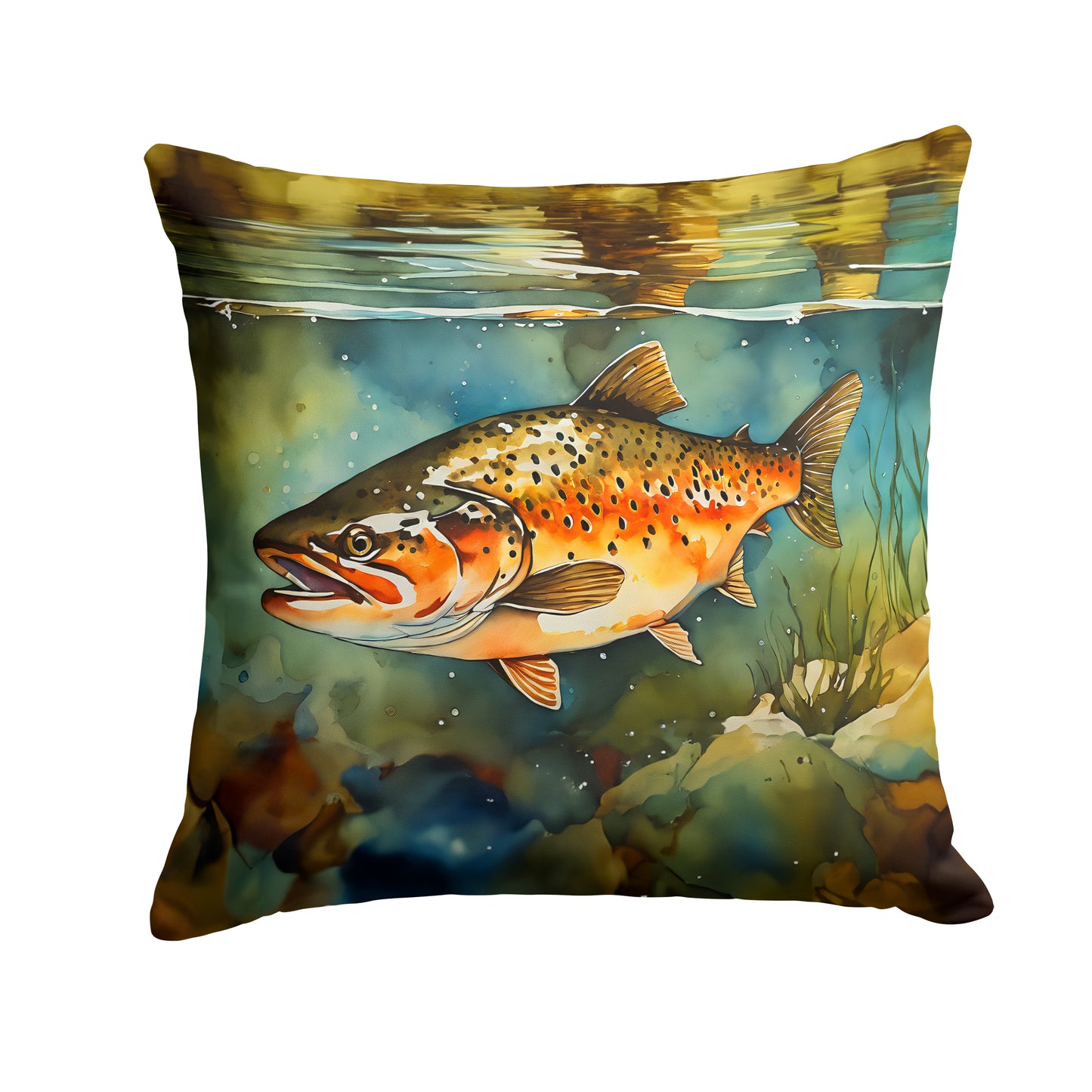 Buy this Brown Trout Throw Pillow