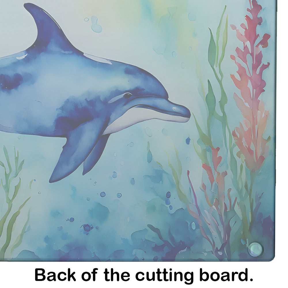 Dolphin Glass Cutting Board