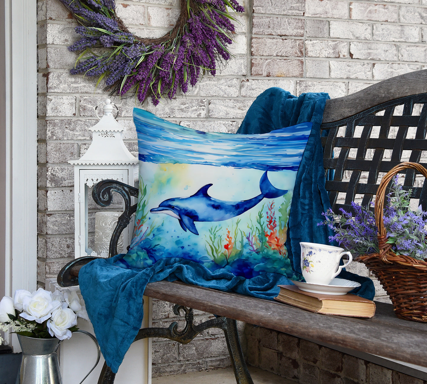 Dolphin Throw Pillow