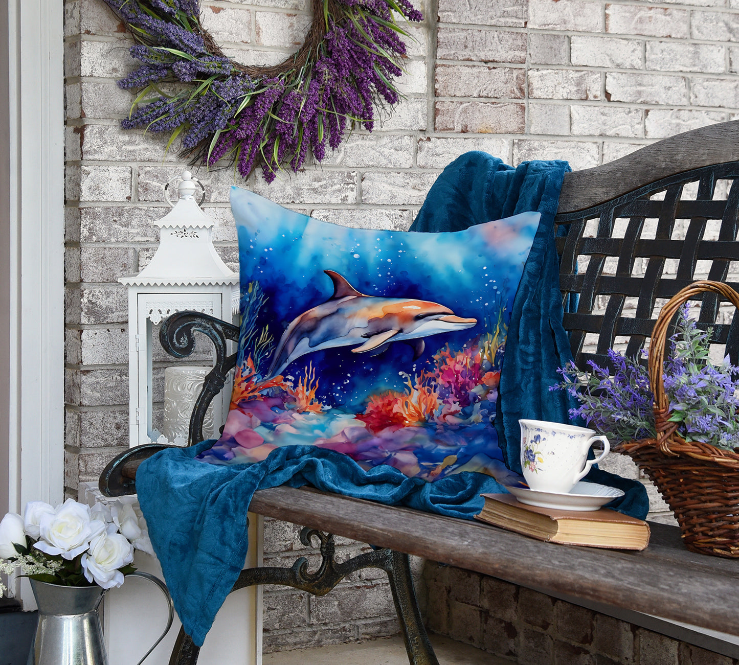 Dolphin Throw Pillow