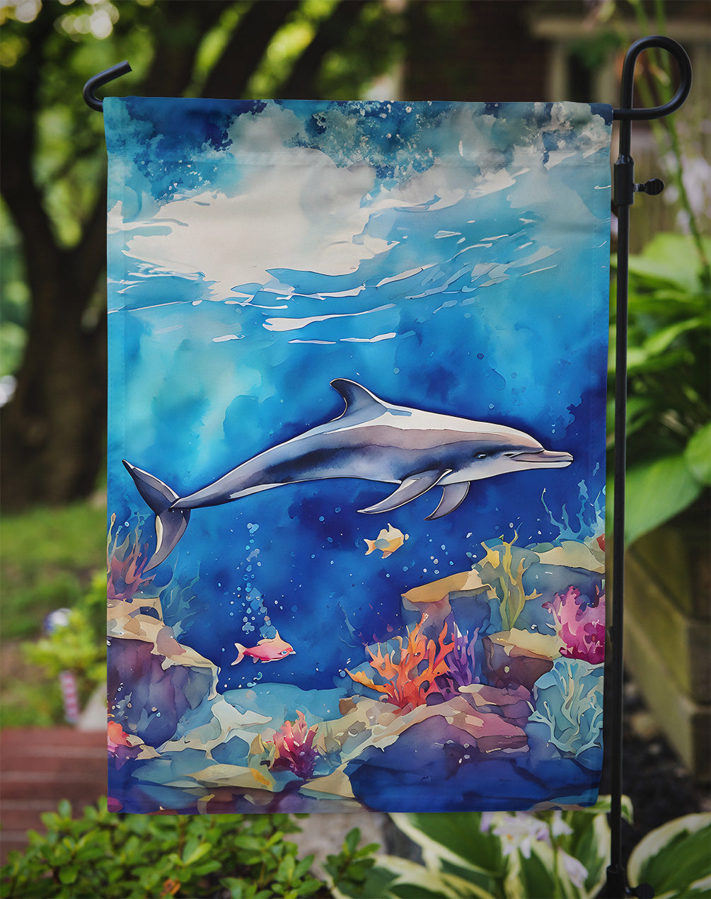 Dolphin Garden Flag