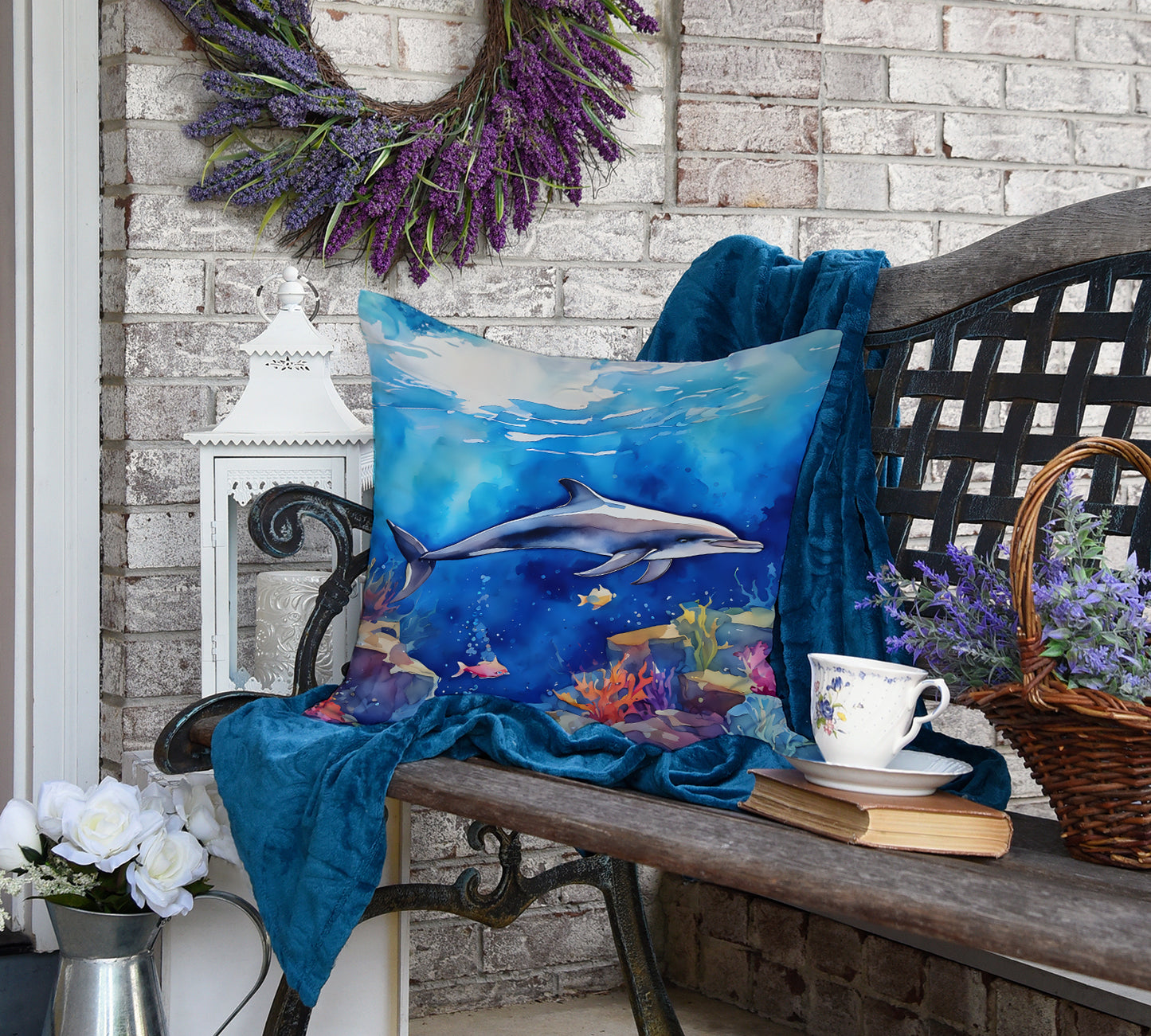 Dolphin Throw Pillow