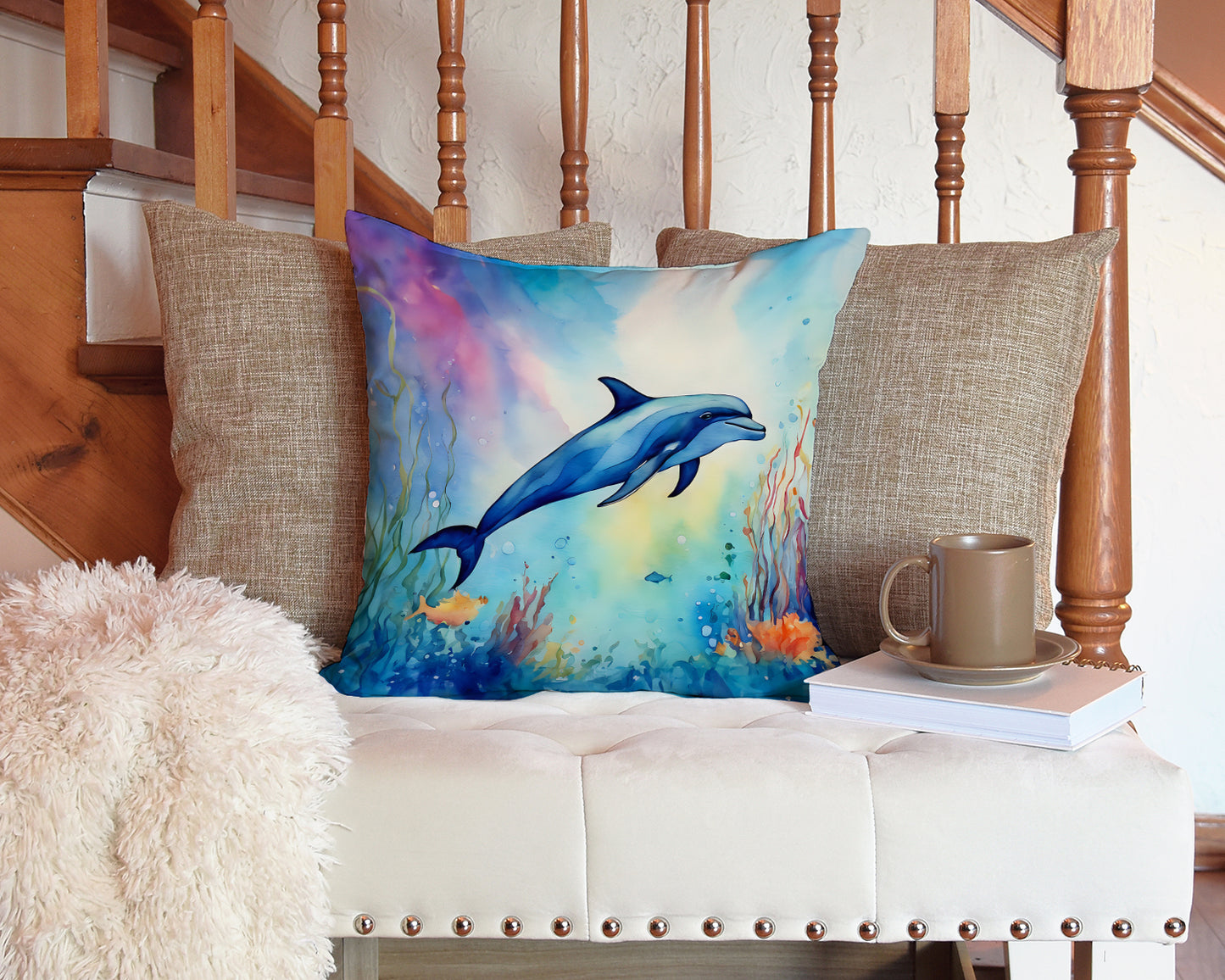 Dolphin Throw Pillow