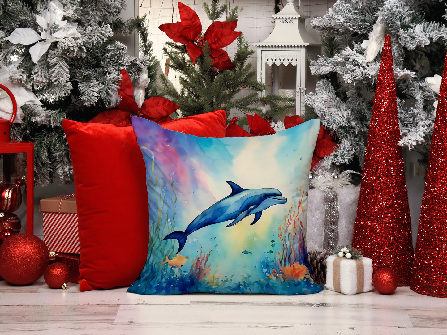 Dolphin Throw Pillow