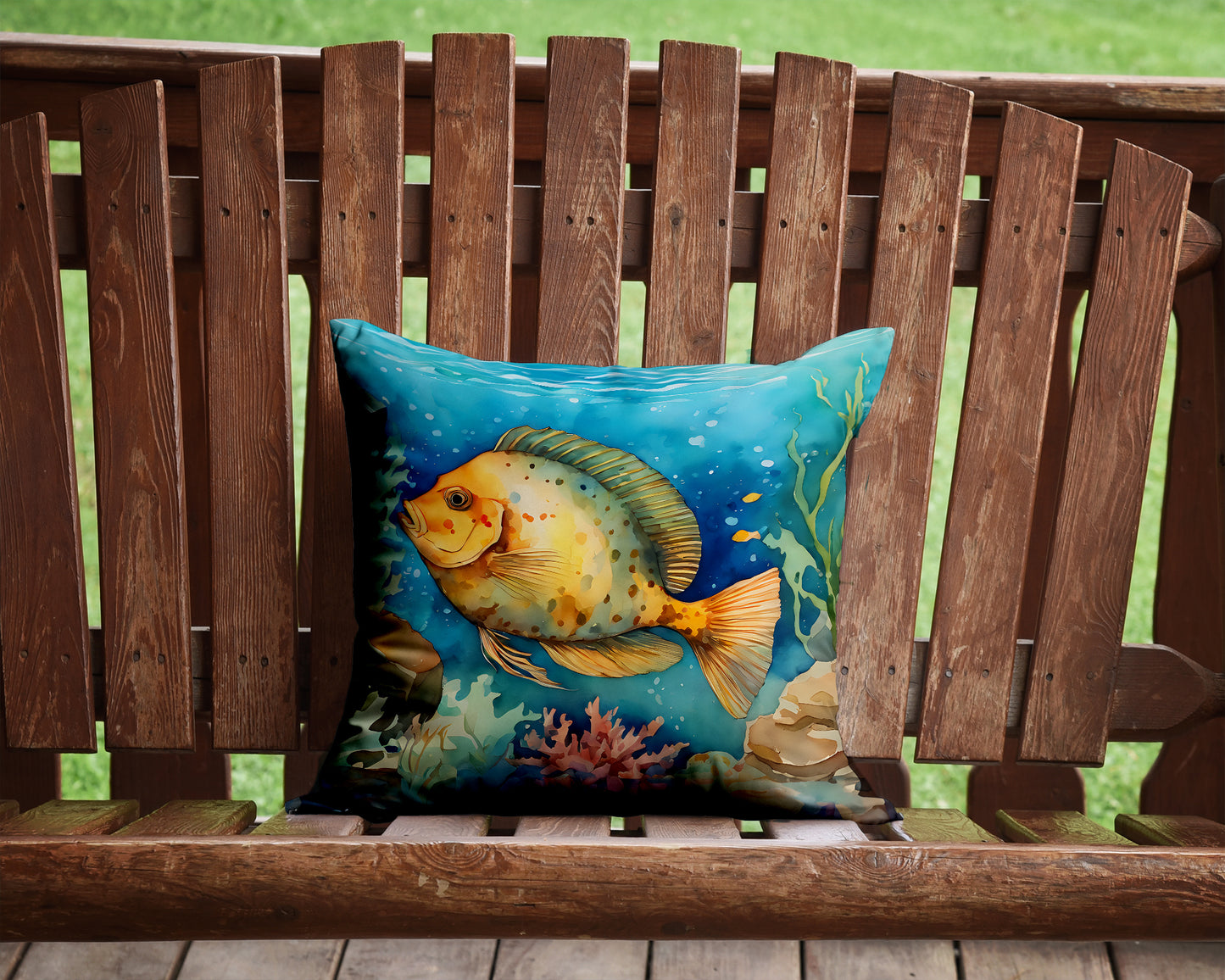 Flounder Throw Pillow