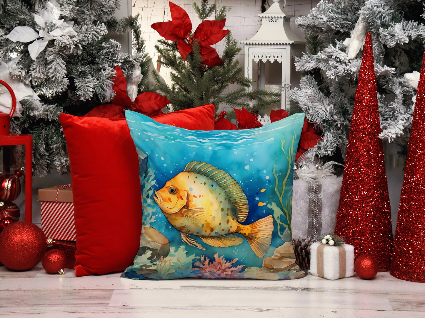 Flounder Throw Pillow