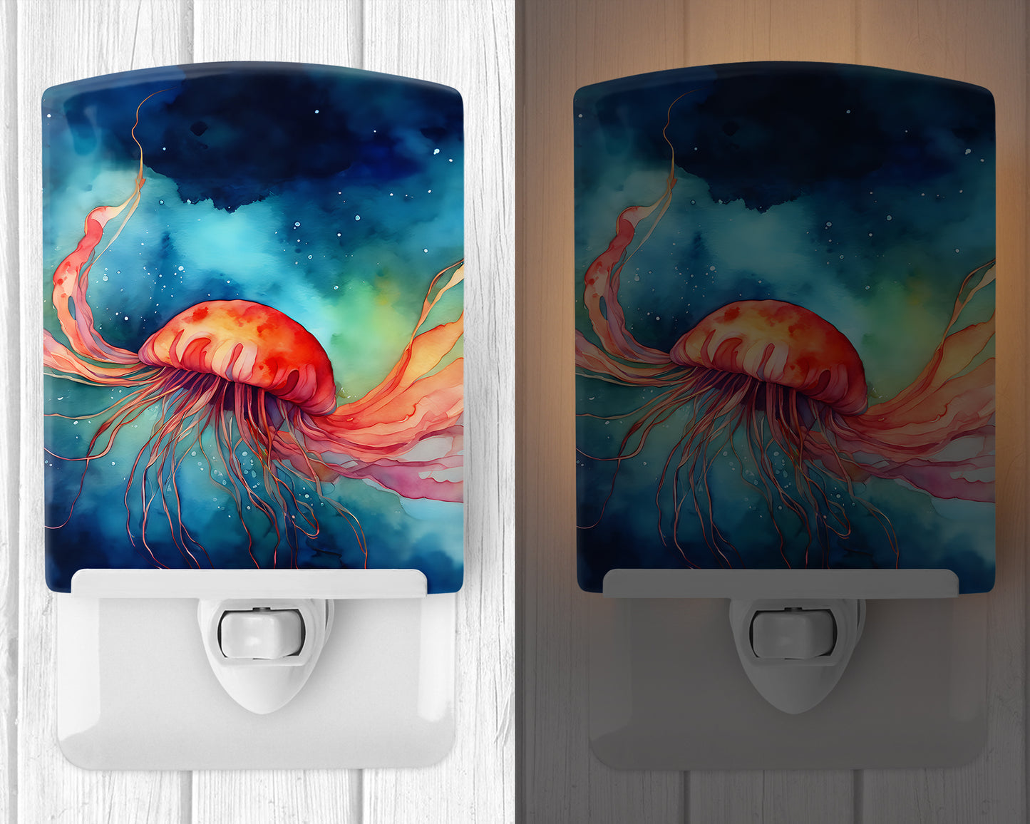 Jellyfish Ceramic Night Light