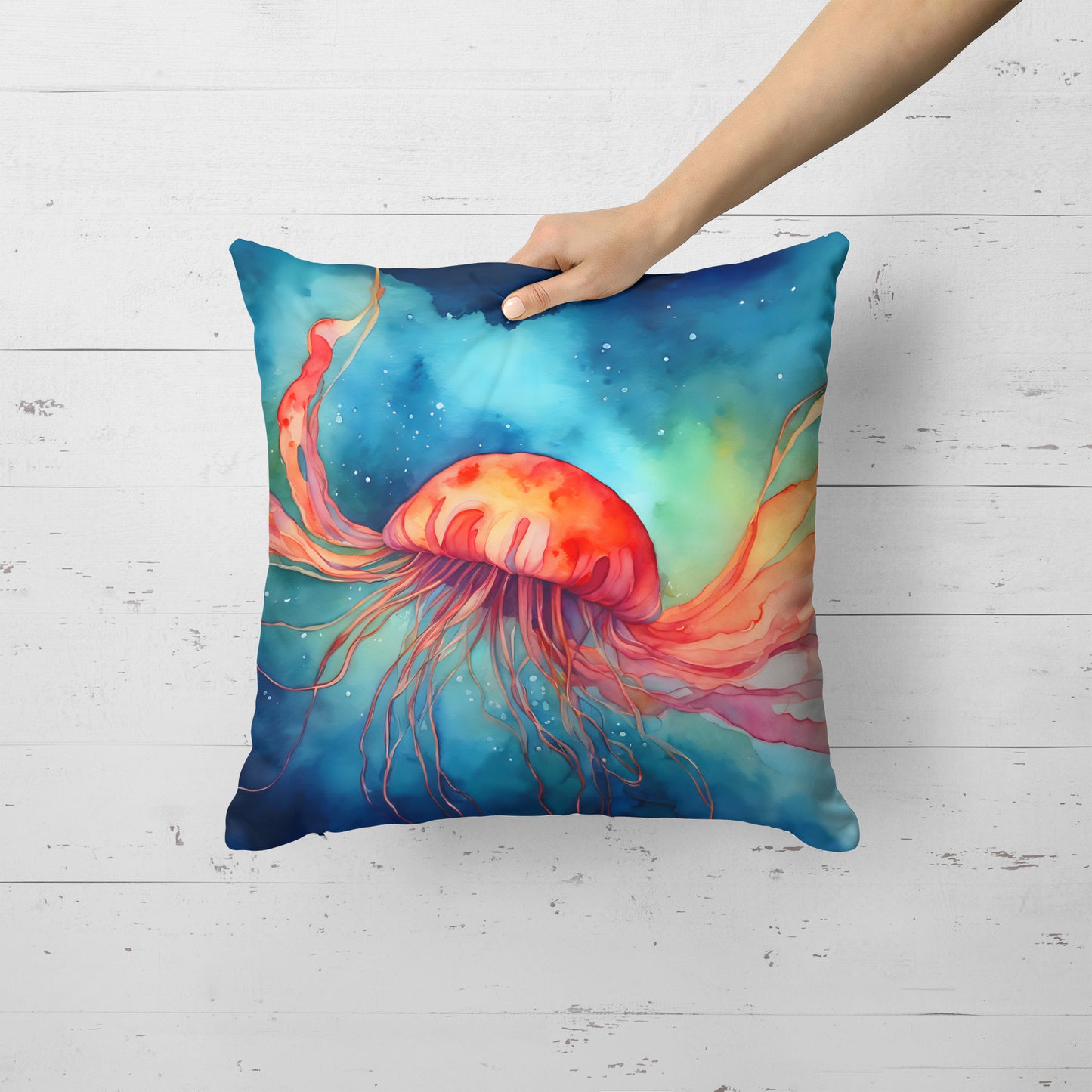 Jellyfish Throw Pillow