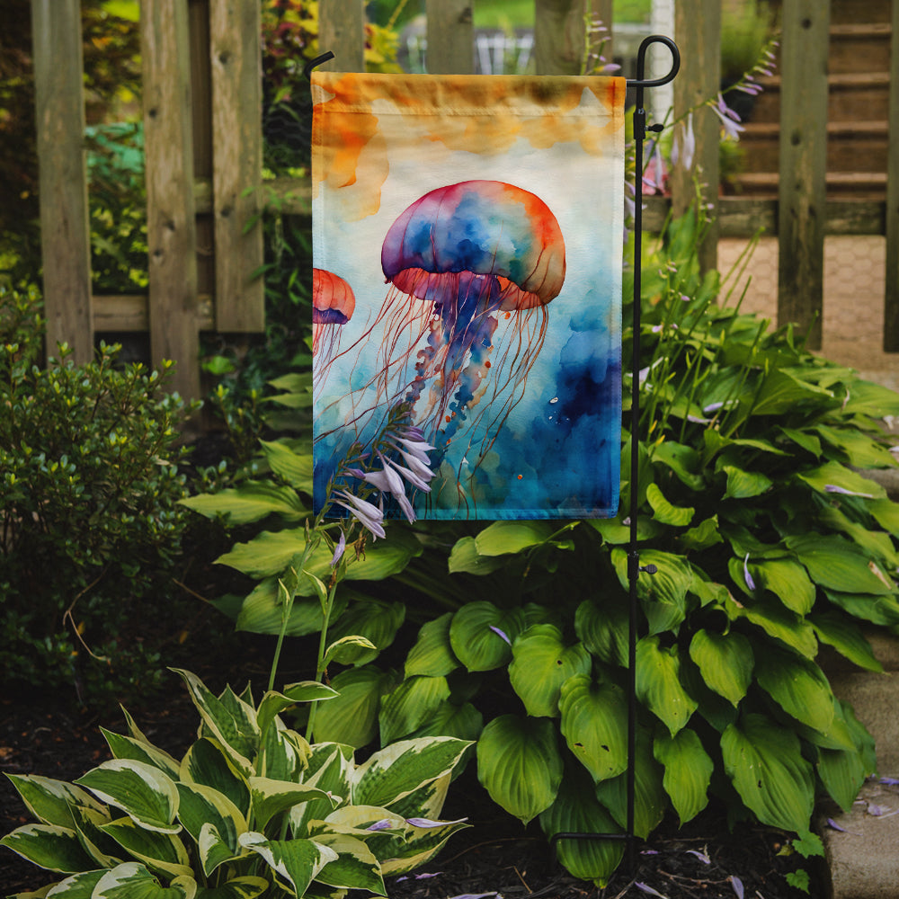 Jellyfish Garden Flag