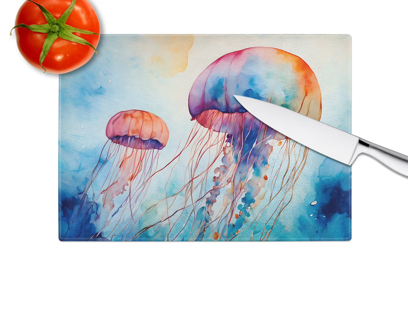 Jellyfish Glass Cutting Board