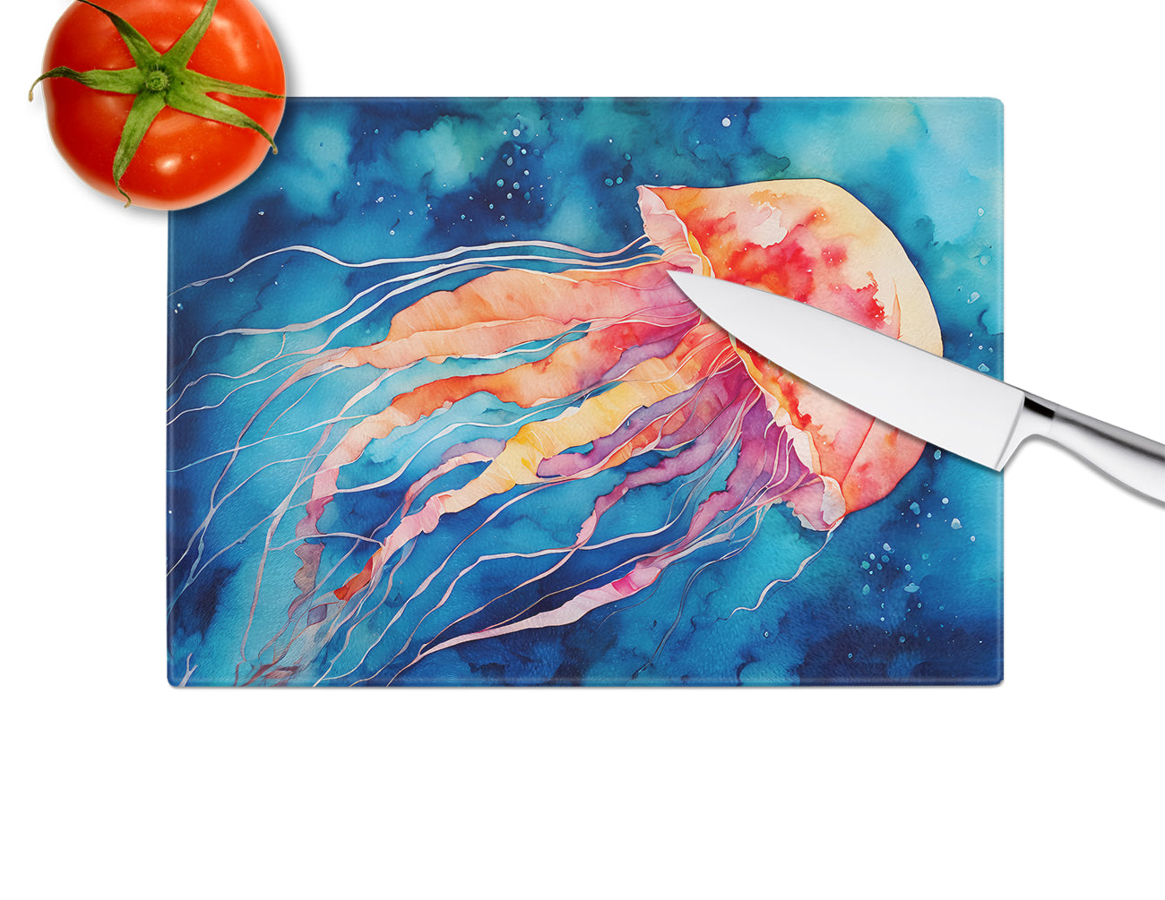 Jellyfish Glass Cutting Board