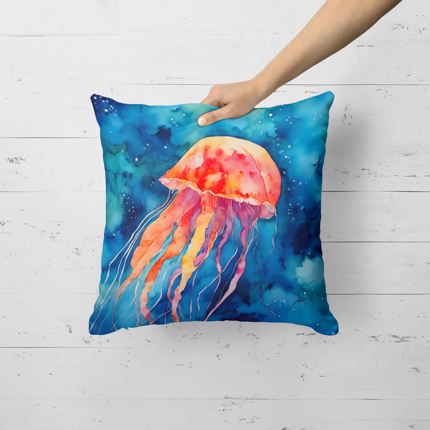 Jellyfish Throw Pillow