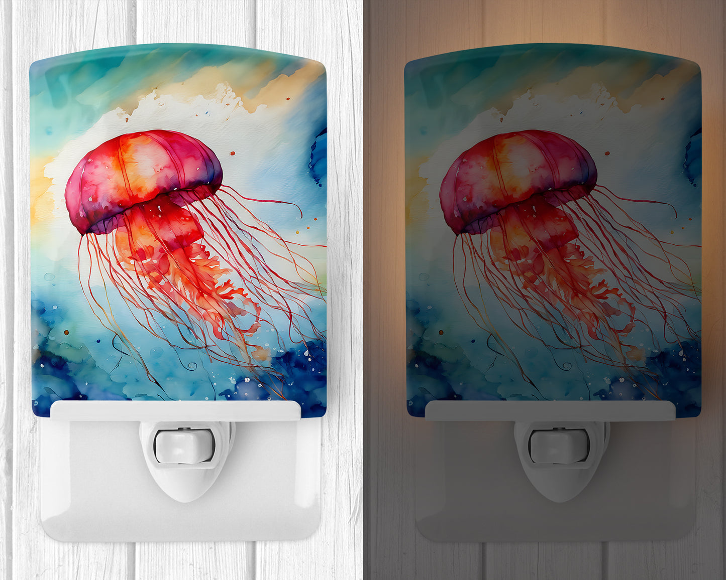 Jellyfish Ceramic Night Light