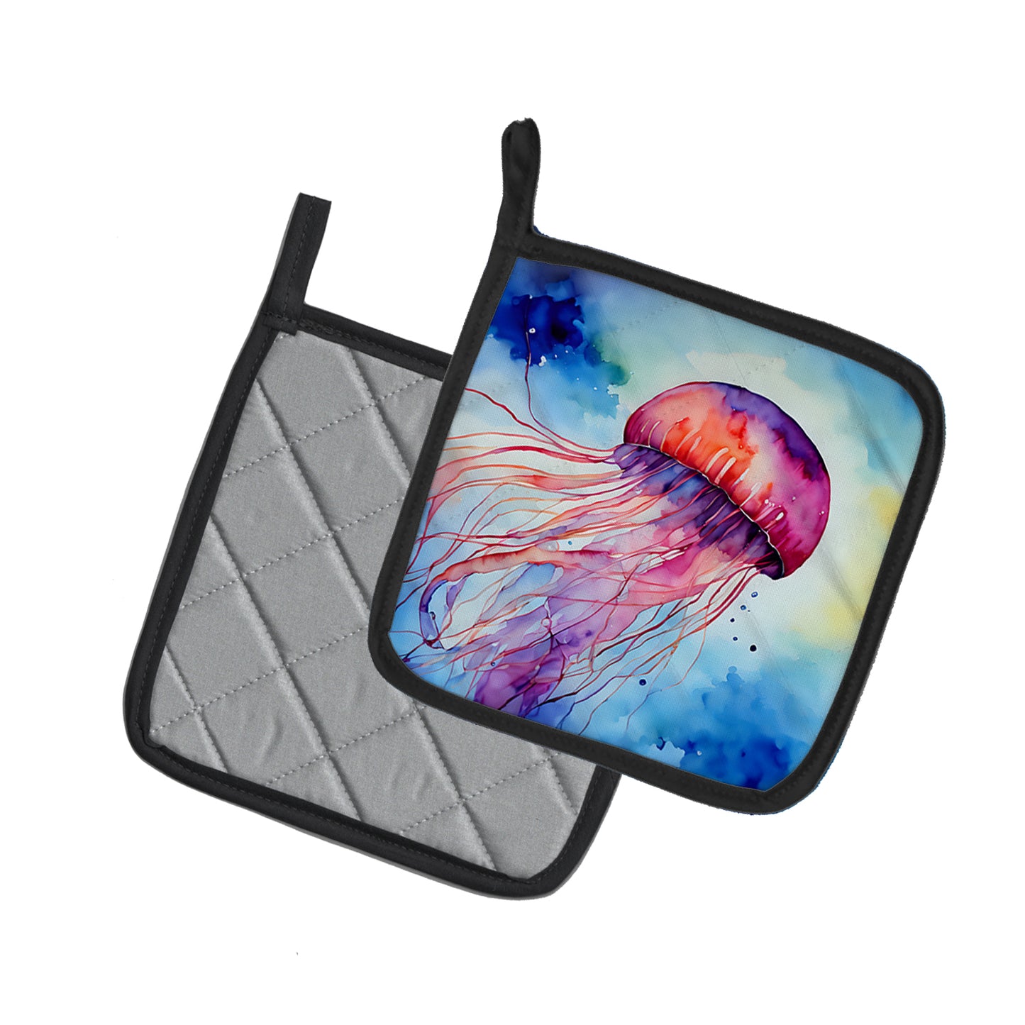 Jellyfish Pair of Pot Holders