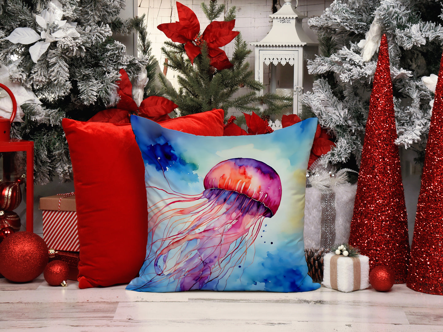 Jellyfish Throw Pillow