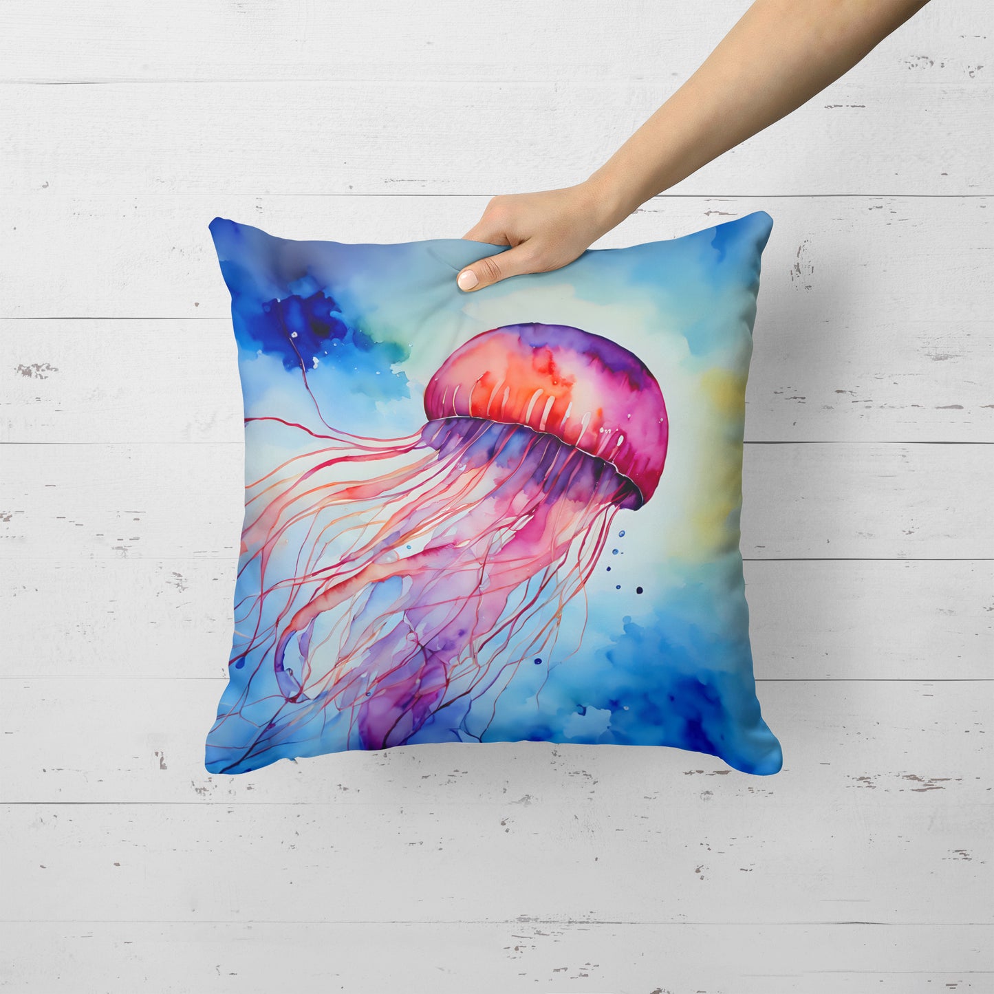 Jellyfish Throw Pillow