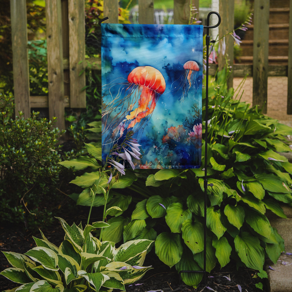 Jellyfish Garden Flag