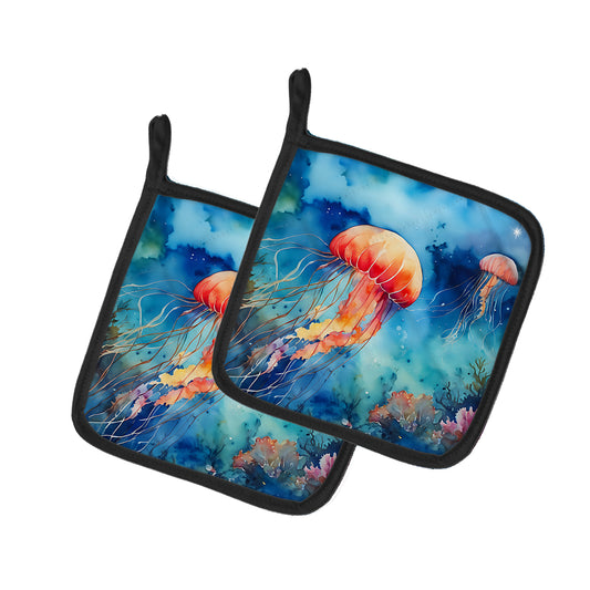 Buy this Jellyfish Pair of Pot Holders