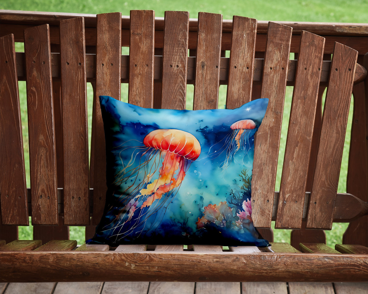 Jellyfish Throw Pillow