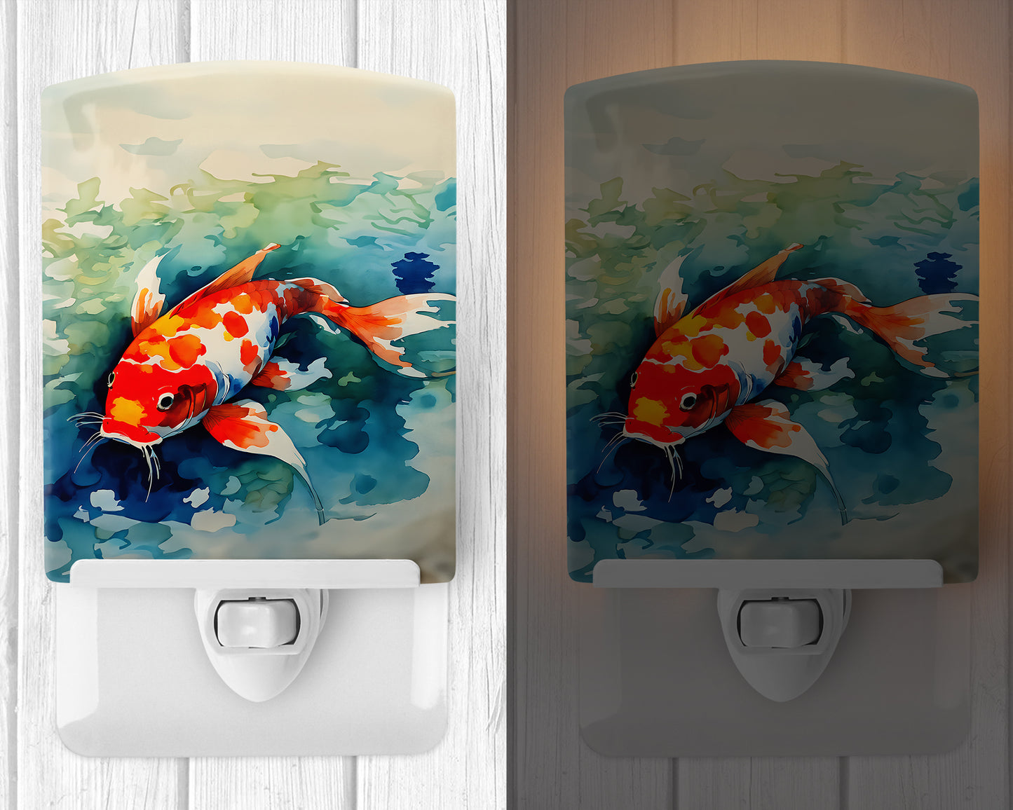 Koi Fish Ceramic Night Light